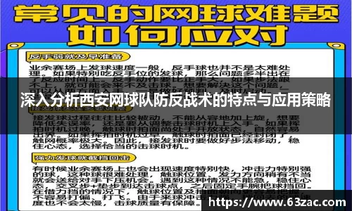 深入分析西安网球队防反战术的特点与应用策略